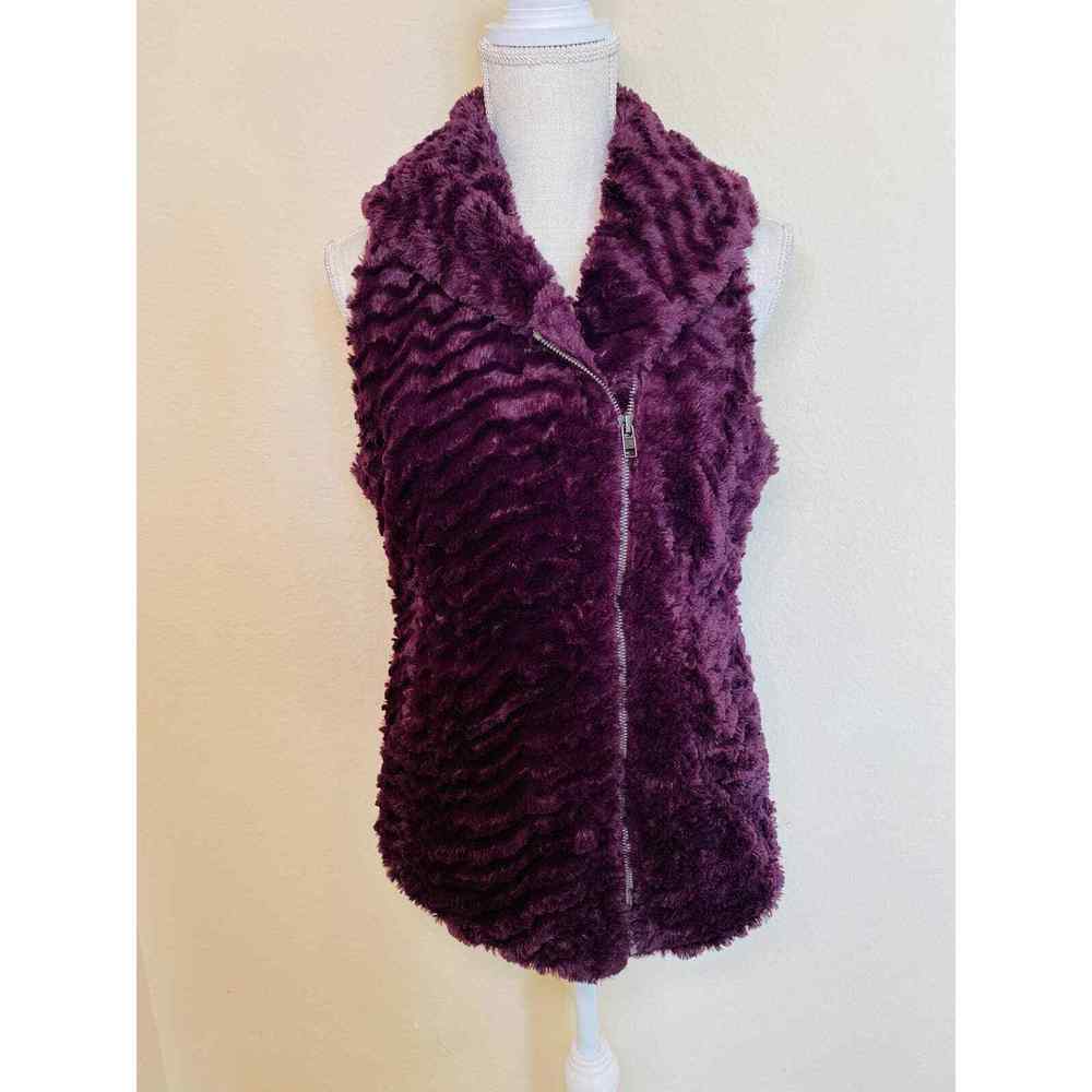 Patagonia Womens Purple Full Zip Sleeveless Sweater Vest Size Medium